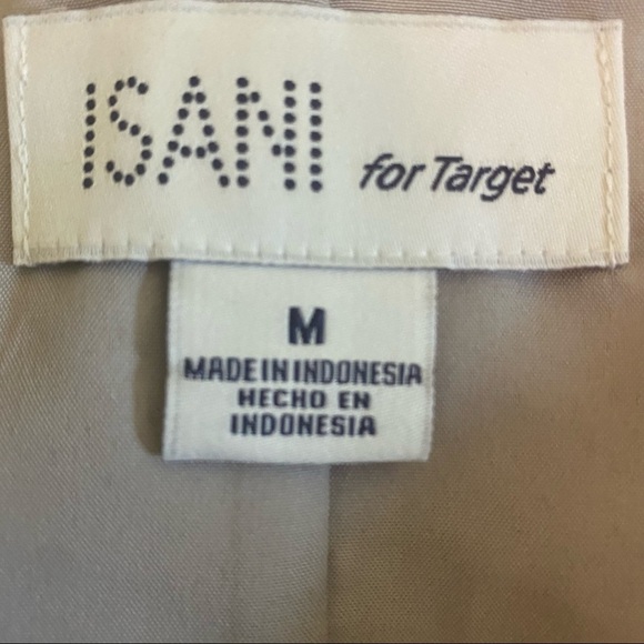 ISANI for TARGET Gold Metallic Jaquard Pintuck Full A-Line Mini Skirt medium - Picture 7 of 10